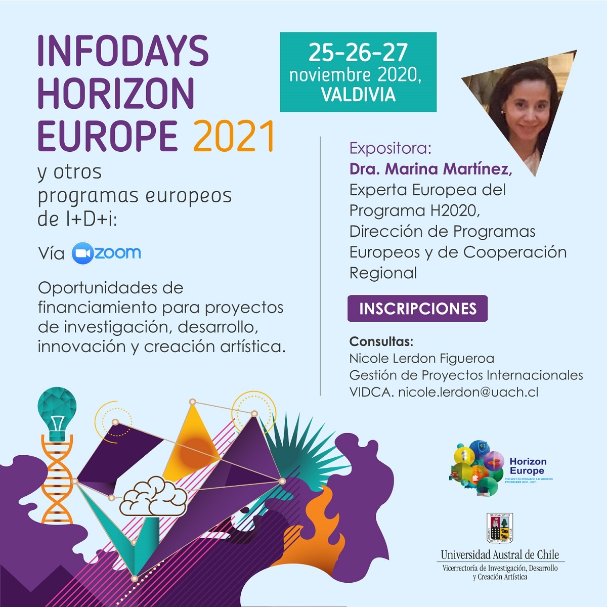 Afiche InfoDays Horizon Europe